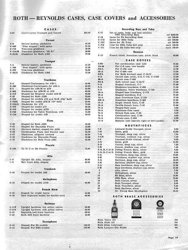 Reynolds Trumpet and mouthpiece sizes? View topic Trumpet